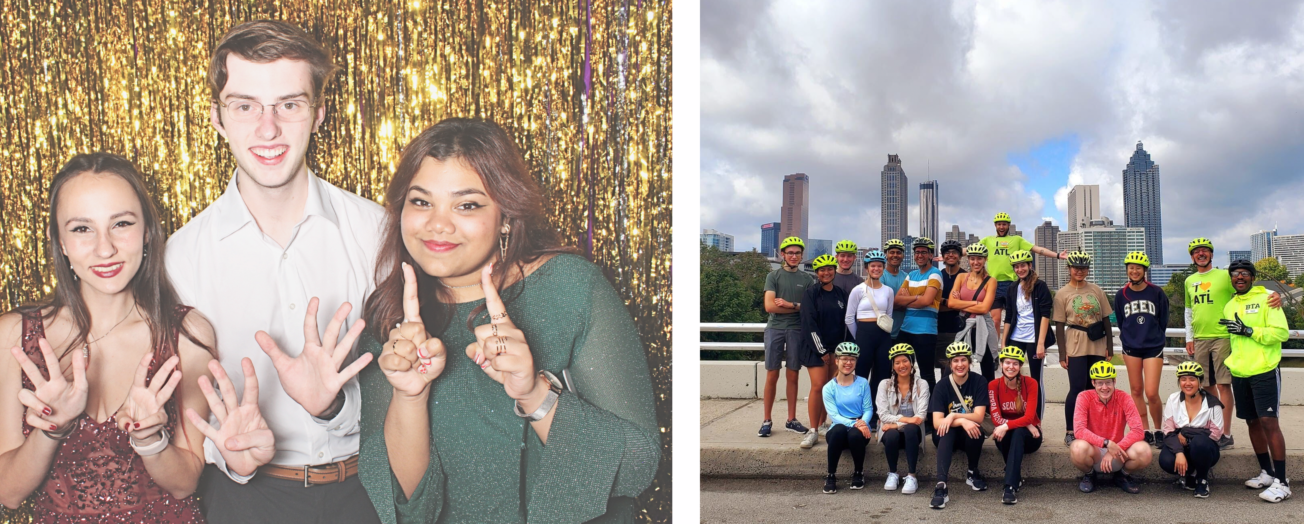 HP students at HProm and on an Atlanta bike tour