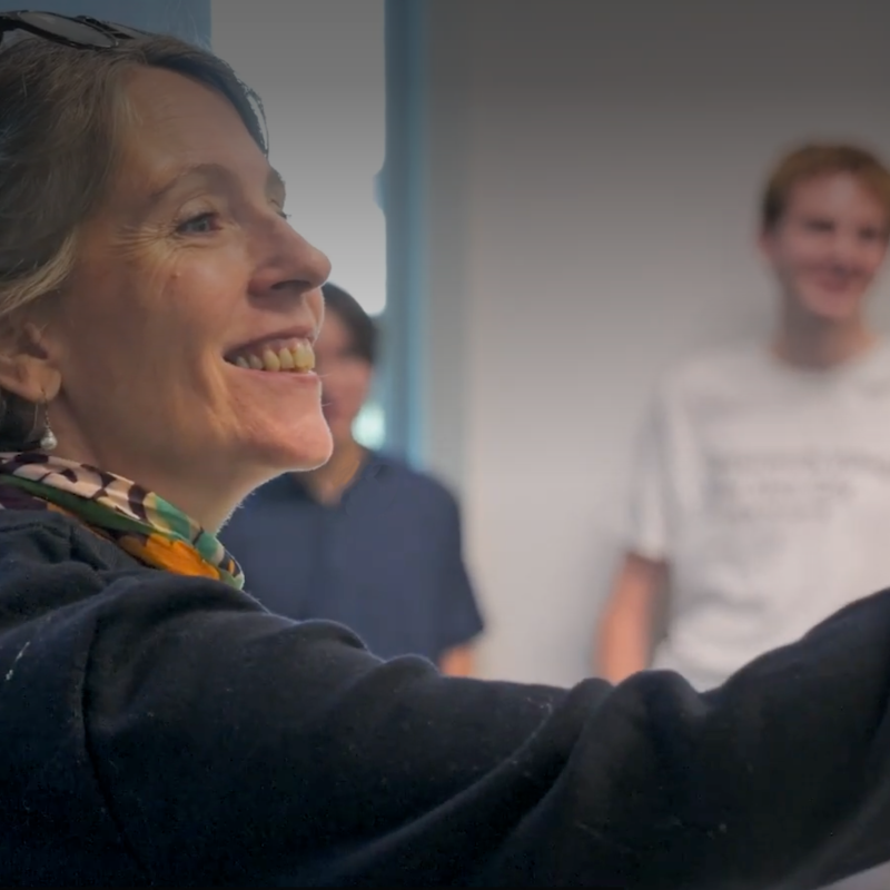 Photo of Martinson Faculty Fellow Pamela Pollet teaching GT 2030